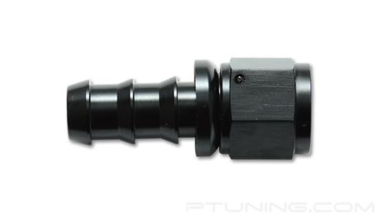 Picture of 6AN Straight Push-On Hose End Fitting, Aluminum - Black
