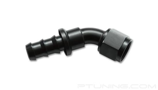 Picture of 4AN 45 Degree Push-On Hose End Fitting, Aluminum - Black
