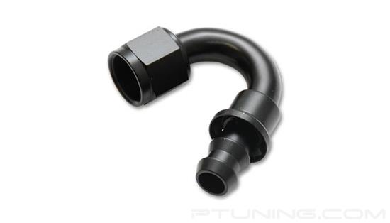 Picture of 4AN 150 Degree Push-On Hose End Fitting, Aluminum - Black