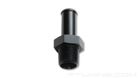 Picture of 3/4" NPT Male to 3/4" Barb Straight Hose Fitting, Aluminum - Black