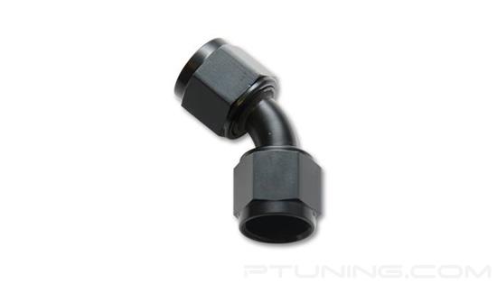 Picture of 10AN Female 45 Degree Union Adapter Fitting, Aluminum - Black