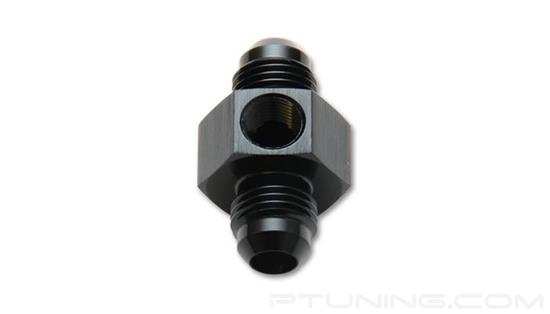 Picture of 4AN Male Union Adapter Fitting with 1/8" NPT Port, Aluminum - Black