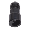 Picture of 8AN Male to 3/8" SAE Quick-Disconnect Female EFI Adapter Fitting - Black