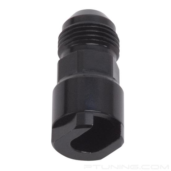 Picture of 8AN Male to 3/8" SAE Quick-Disconnect Female EFI Adapter Fitting - Black