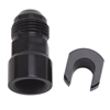 Picture of 8AN Male to 3/8" SAE Quick-Disconnect Female EFI Adapter Fitting - Black