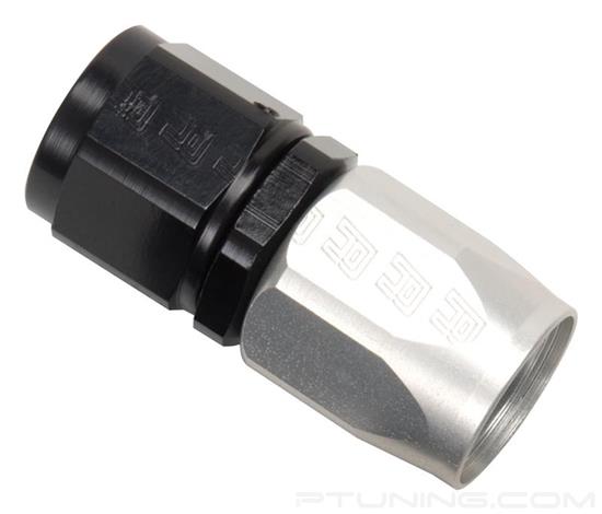 Picture of Full Flow 16AN Straight Hose End - Black/Silver