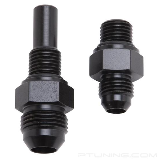 Picture of 6AN Male to 1/4" 4L80E Transmission Port Adapter Fitting - Black (Pack of 2)