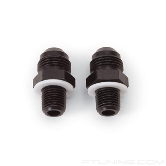 Picture of 8AN Male to 1/4" 4L80E Transmission Port Adapter Fitting - Black (Pack of 2)