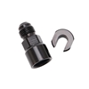Picture of 6AN Male to 5/16" SAE Quick-Disconnect Female EFI Adapter Fitting - Black
