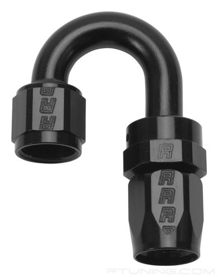 Picture of Full Flow 6AN 180 Degree Swivel Hose End - Black