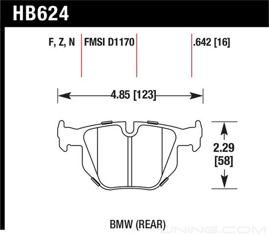 Picture of High Performance Street 5.0 Rear Brake Pads