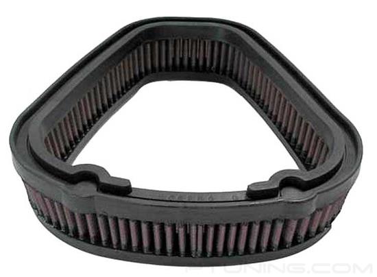 Picture of E Series Oval Red Air Filter (9.25" BOL x 8.375" BOW x 9.25" TOL x 8.375" TOW x 2.125" H)
