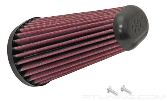 Picture of E Series Unique Red Air Filter (4.188" B x 5.063" BOW x 3.344" TOL x 2.344" TOW x 8.375" H)
