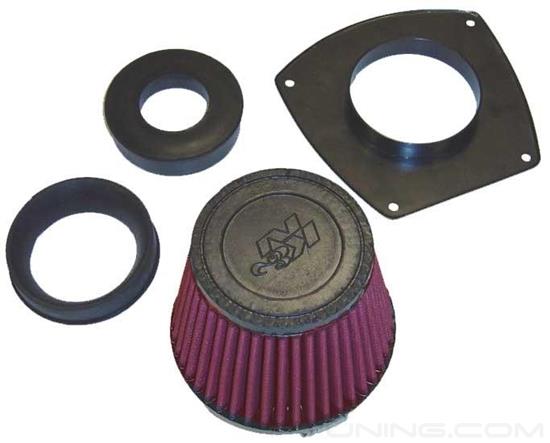 Picture of Powersport Round Tapered Red Air Filter (3.5" F x 5" B x 3.5" T x 4" H)