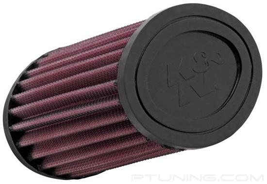 Picture of Powersport Oval Red Air Filter (4.375" BOL x 3.438" BOW x 4.375" TOL x 3.438" TOW x 5.125" H)