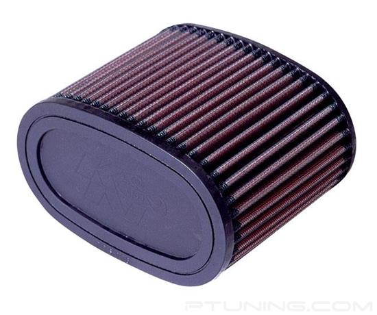 Picture of Powersport Oval Red Air Filter (6" BOL x 3.5" BOW x 6" TOL x 3.5" TOW x 5" H)