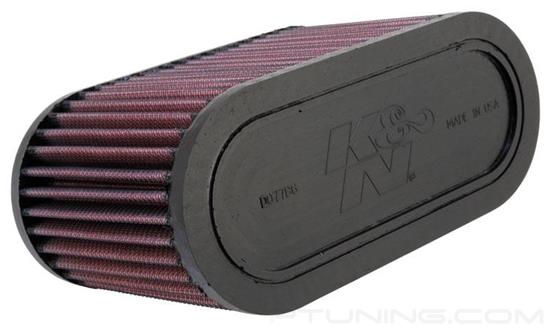 Picture of Powersport Oval Red Air Filter (7.75" BOL x 3.313" BOW x 7.75" TOL x 3.313" TOW x 4.563" H)