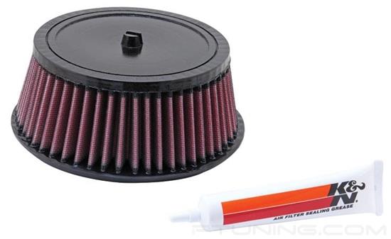 Picture of Powersport Round Tapered Red Air Filter (6.313" B x 5.438" T x 3" H)