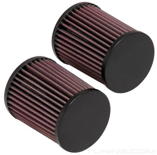 Picture of Powersport Round Tapered Red Air Filter (4" B x 3.75" T x 5" H) - Pair