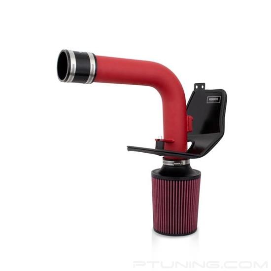 Picture of Performance Aluminum Wrinkle Red Cold Air Intake System with Red Filter