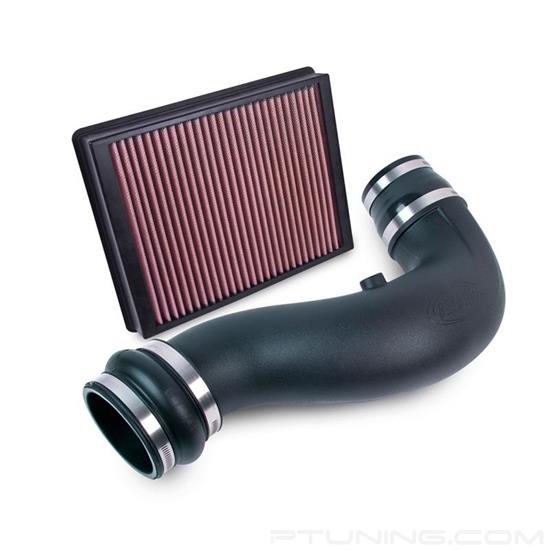 Picture of Jr. Black Composite Short Ram Intake Kit with SynthaFlow Red Filter