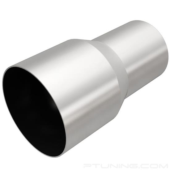 Picture of Stainless Steel Round Weld-On Exhaust Tip Adapter (3" Inlet, 4" Outlet, 7" Length)