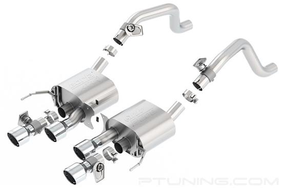 Picture of ATAK 304 SS Axle-Back Exhaust System with Quad Rear Exit