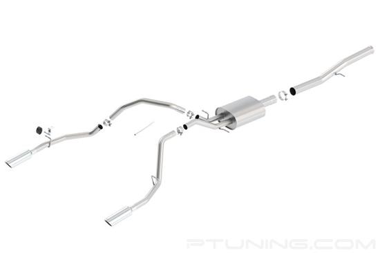 Picture of S-Type Stainless Steel Cat-Back Exhaust System with Split Rear Exit