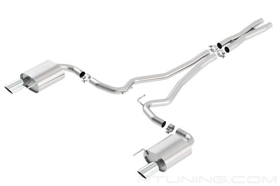 Picture of S-Type Stainless Steel Cat-Back Exhaust System with Split Rear Exit