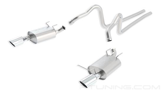Picture of ATAK Stainless Steel Cat-Back Exhaust System with Split Rear Exit