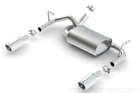 Picture of Touring Stainless Steel Axle-Back Exhaust System with Split Rear Exit