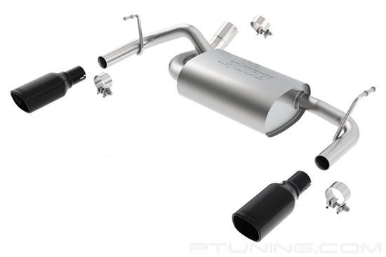 Picture of Touring Stainless Steel Axle-Back Exhaust System with Split Rear Exit