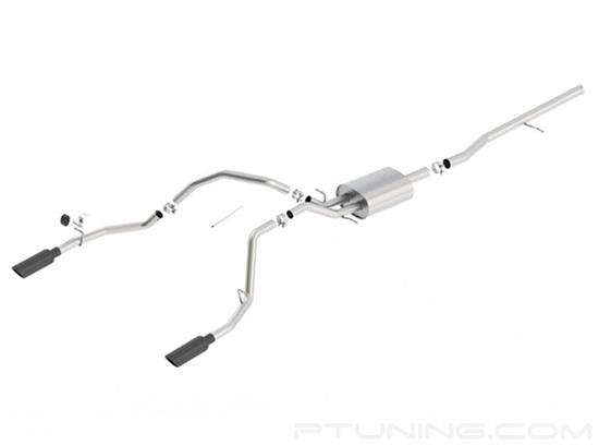 Picture of Touring Stainless Steel Cat-Back Exhaust System with Split Rear Exit