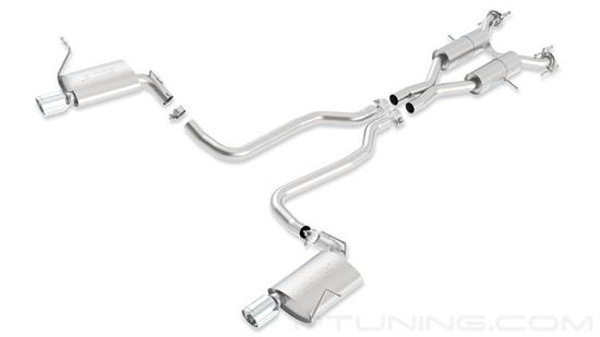 Picture of Touring Stainless Steel Cat-Back Exhaust System with Split Rear Exit