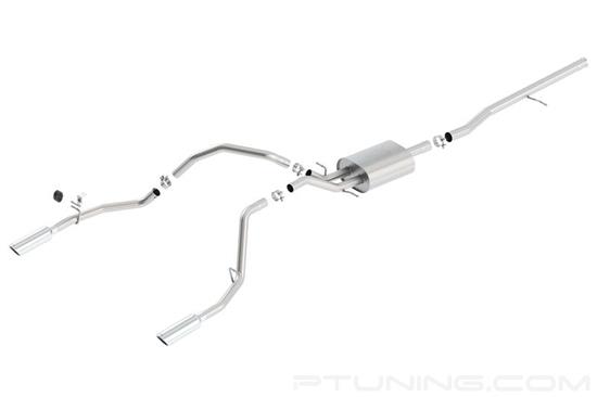 Picture of ATAK Stainless Steel Cat-Back Exhaust System with Split Rear Exit