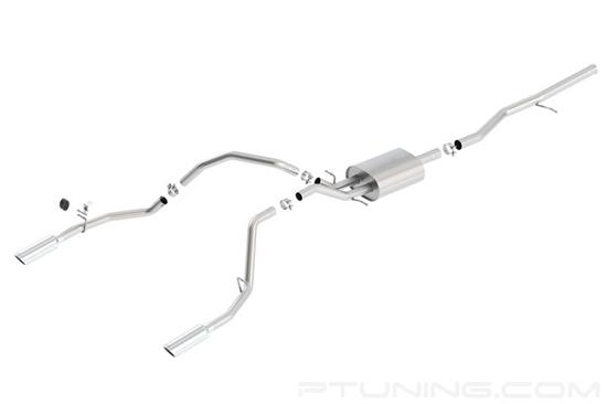 Picture of S-Type Stainless Steel Cat-Back Exhaust System with Split Rear Exit