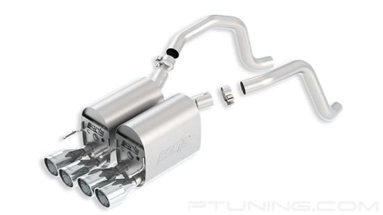 Picture of S-Type II Stainless Steel Axle-Back Exhaust System with Quad Rear Exit