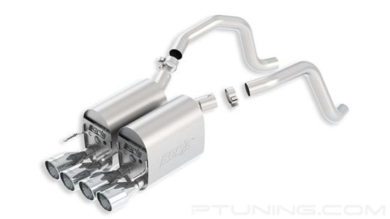 Picture of S-Type II Stainless Steel Axle-Back Exhaust System with Quad Rear Exit