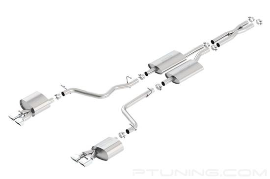 Picture of S-Type Stainless Steel Cat-Back Exhaust System with Quad Rear Exit
