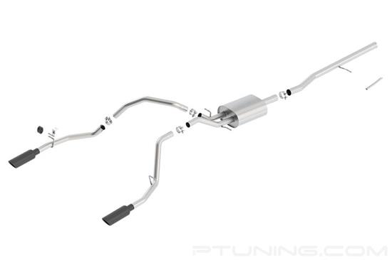 Picture of S-Type Stainless Steel Cat-Back Exhaust System with Split Rear Exit