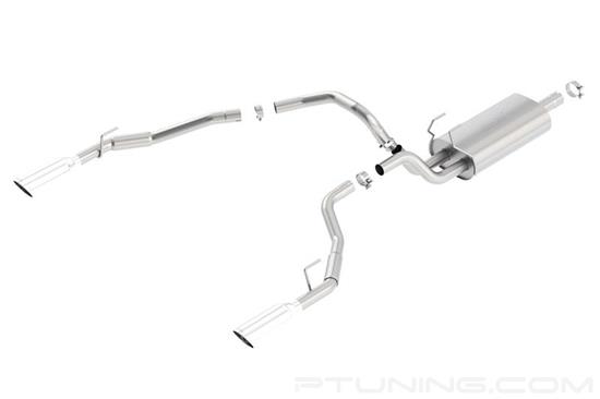 Picture of Touring Stainless Steel Cat-Back Exhaust System with Split Rear Exit