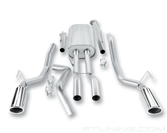 Picture of Touring Stainless Steel Cat-Back Exhaust System with Split Rear Exit