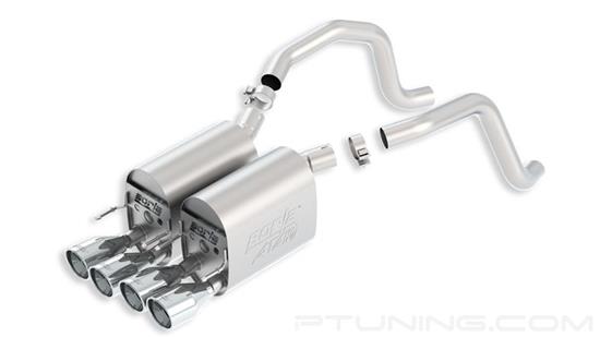 Picture of ATAK Stainless Steel Axle-Back Exhaust System with Quad Rear Exit