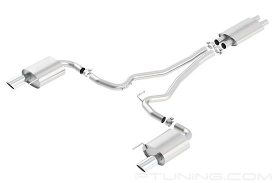 Picture of Touring Stainless Steel Cat-Back Exhaust System with Split Rear Exit