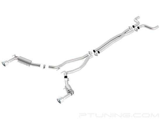 Picture of ATAK Stainless Steel Cat-Back Exhaust System with Split Rear Exit