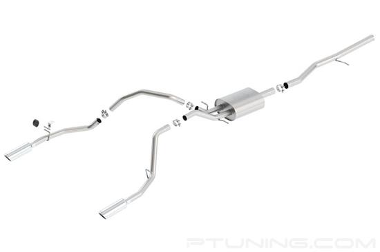 Picture of ATAK Stainless Steel Cat-Back Exhaust System with Split Rear Exit