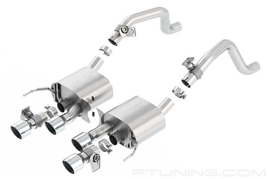 Picture of S-Type 304 SS Axle-Back Exhaust System with Quad Rear Exit