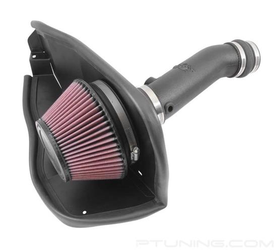 Picture of AirCharger Black Composite Cold Air Intake System with Red Filter