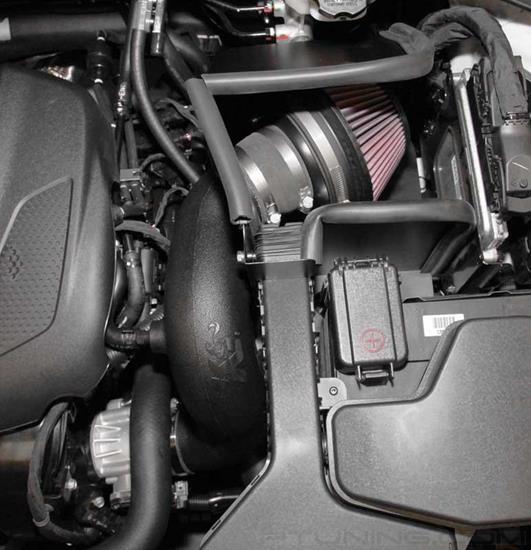 Picture of AirCharger Black Composite Cold Air Intake System with Red Filter