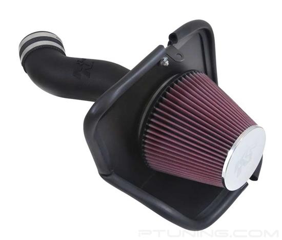 Picture of AirCharger Black Composite Cold Air Intake System with Red Filter
